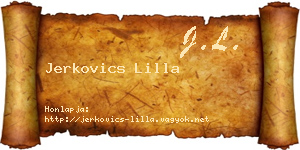 Jerkovics Lilla névjegykártya