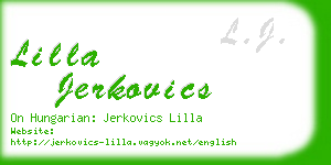 lilla jerkovics business card